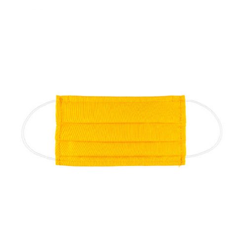 máscara reutilizável amarela